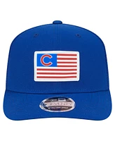 New Era Men's Royal Chicago Cubs Flag 9SEVENTY Stretch-Snap Hat