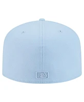 New Era Men's Light Blue Milwaukee Brewers Color Pack A-Frame 59FIFTY Fitted Hat