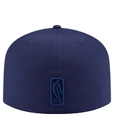 New Era Men's Navy Dallas Mavericks Colorpack A-Frame Pinch Front 59FIFTY Fitted Hat