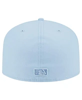 New Era Men's Light Blue Chicago Cubs Color Pack A-Frame 59FIFTY Fitted Hat