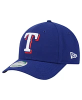 New Era Big Boys and Girls Royal Texas Rangers Player Replica 9FORTY Adjustable Hat