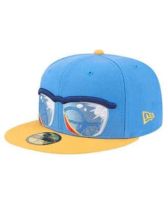 New Era Men's Blue/Yellow Jersey Shore BlueClaws Authentic Collection 59FIFTY Fitted Hat