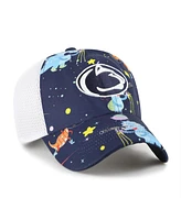 '47 Brand Big Boys and Girls Navy Penn State Nittany Lions Space Dino Clean Up Adjustable Hat