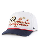 '47 Brand Men's White Buffalo Bills Patriotic Overhand Hitch Adjustable Hat