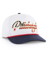 '47 Brand Men's White Pittsburgh Steelers Patriotic Overhand Hitch Adjustable Hat