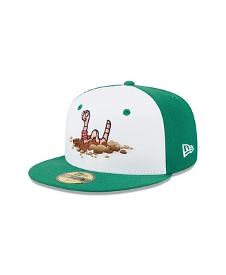 New Era Men's White Worcester Red Sox Theme Nights 59FIFTY Fitted Hat