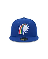 New Era Men's Blue Charleston RiverDogs Theme Nights 59FIFTY Fitted Hat