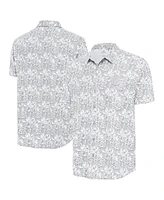 Antigua Men's Gray Baltimore Orioles Resort Button-Up Shirt