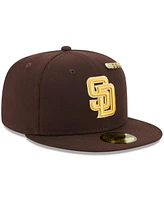 New Era Men's Brown San Diego Padres 2025 59FIFTY Day Fitted with Pins Hat