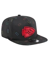 New Era Men's Black Kansas City Chiefs Gummy Golfer Snapback Hat