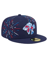 New Era Men's Navy Philadelphia 76ers Americana Fireworks 59FIFTY Fitted Hat