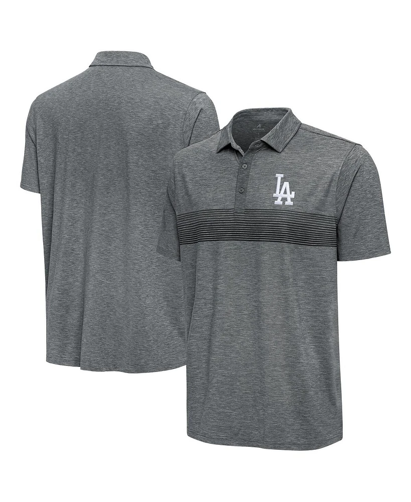 Antigua Men's Pewter Los Angeles Dodgers Dashing Polo Shirt