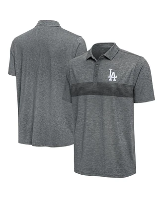Antigua Men's Pewter Los Angeles Dodgers Dashing Polo Shirt