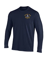 Under Armour Men's Navy Midshipmen Distressed Jolly Rogers Performance Long Sleeve T-Shirt