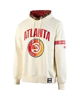 Two Hype x Nba Men's Cream Atlanta Hawks Culture Hoops Collection Premium Pullover Hoodie