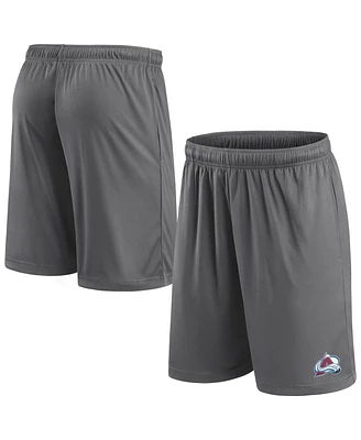 Fanatics Men's Gray Colorado Avalanche Primary Logo Shorts