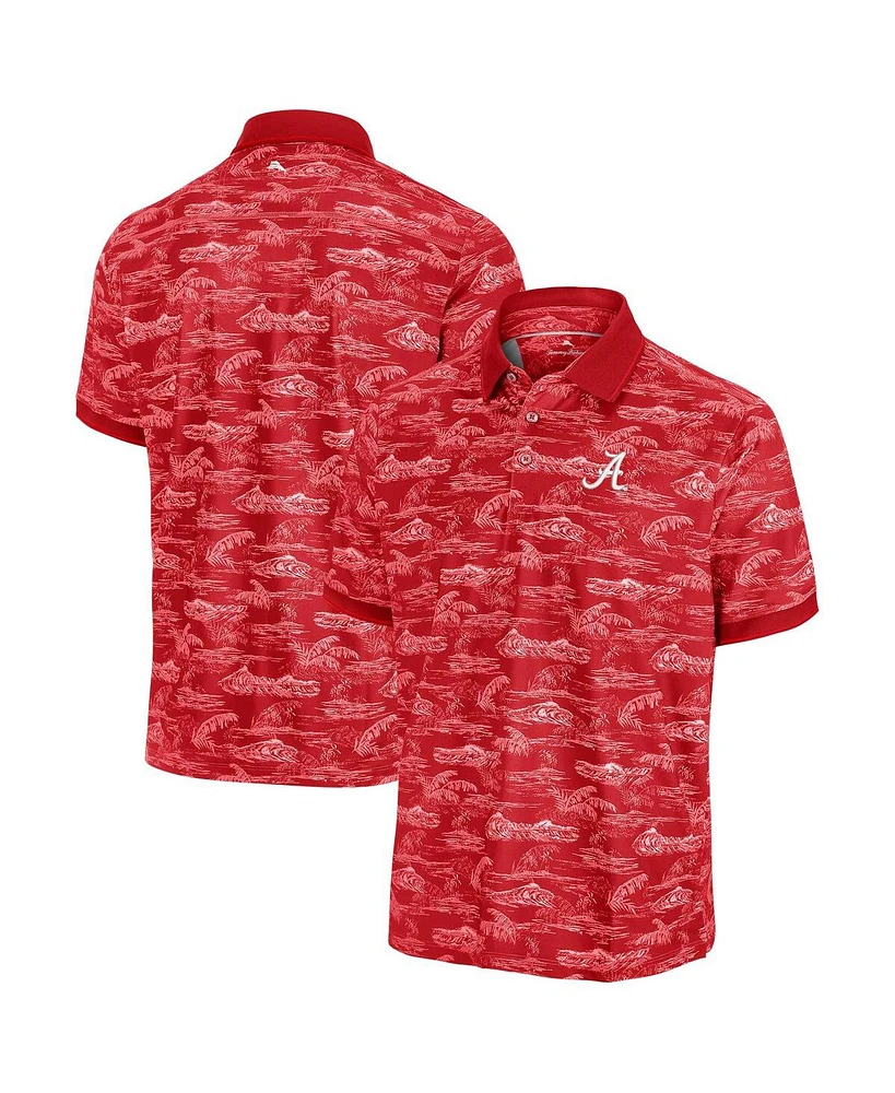 Tommy Bahama Men's Crimson Alabama Tide Sport Bay View Polo Shirt