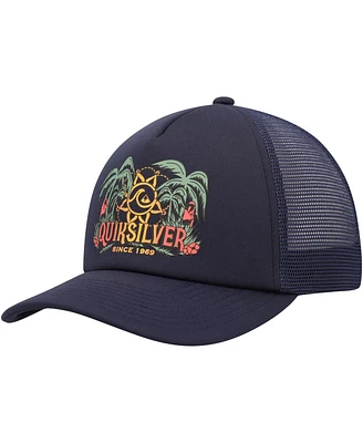 Quiksilver Men's Navy Happy Hour Trucker Snapback Hat