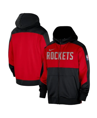 Nike Men's Black Houston Rockets Authentic On-Court Showtime Performance Full-Zip Hoodie