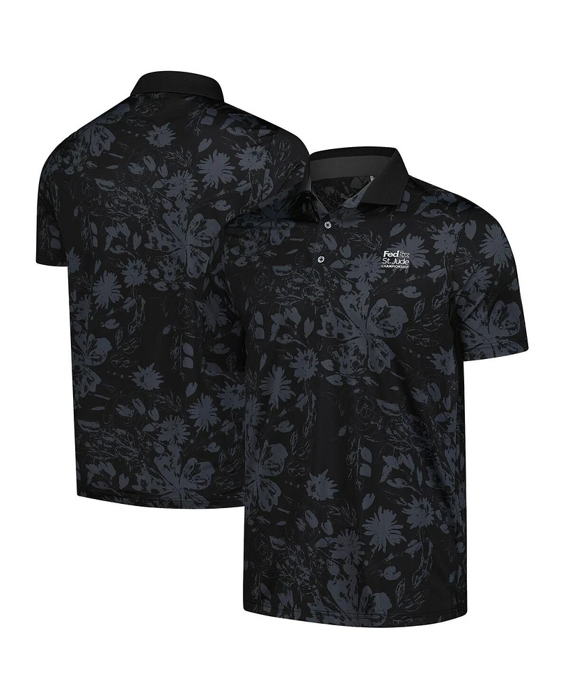 Puma Men's Black FedEx St. Jude Championship Mattr Rose Polo Shirt