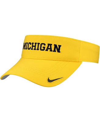 Nike Men's Maize Michigan Wolverines On-Field Ace Performance Adjustable Visor Hat