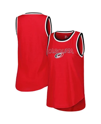 G-iii 4Her by Carl Banks Women's Red Carolina Hurricanes Strategy Tank Top