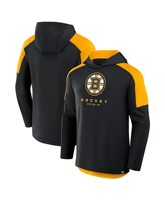 Fanatics Men's Black Boston Bruins Meta Game Transitional Pullover Hoodie