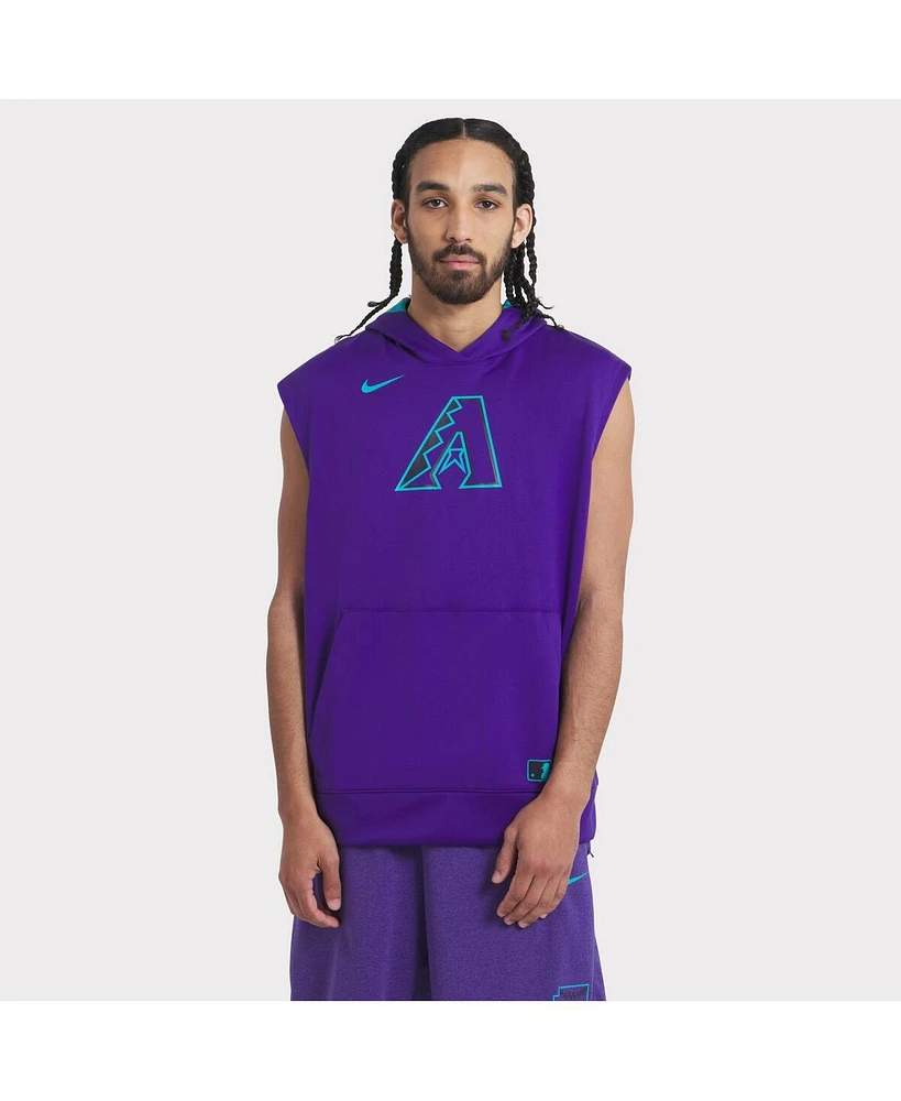 Nike Men's Purple Arizona Diamondbacks 2025 City Connect Authentic Collection Sleeveless Performance Pullover Hoodie