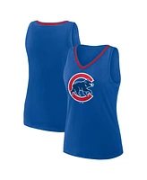 Logo Athletic Women's Royal Chicago Cubs Stellar Win V-Neck Tank Top