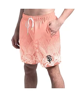 Margaritaville Men's Coral San Francisco Giants Lagoon Fiesta Swim Shorts