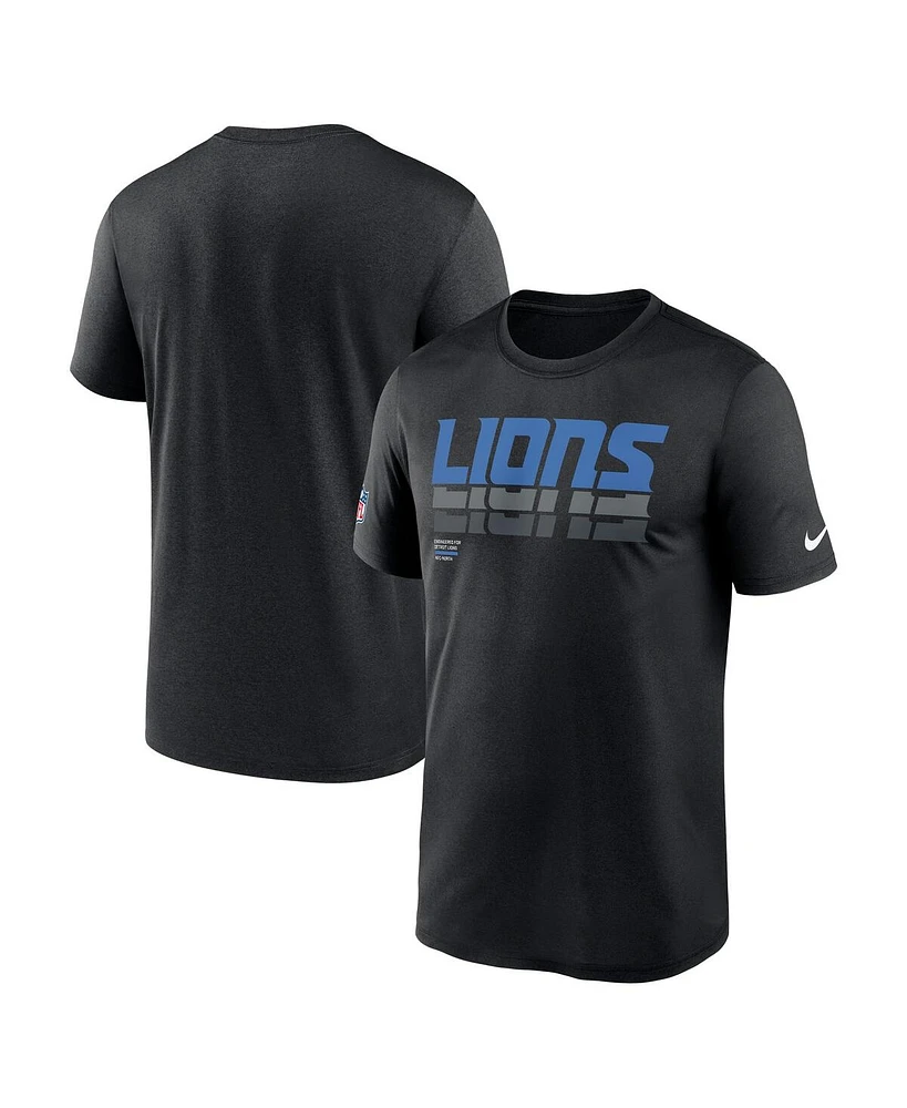 Nike Men's Black Detroit Lions Sideline Legend Performance T-Shirt