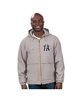 G-iii Sports by Carl Banks Men's Gray New York Yankees Full-Zip Rain Jacket