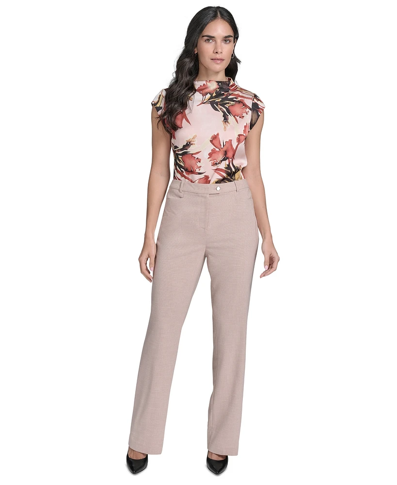 Calvin Klein Petite High Rise Modern Fit Pants