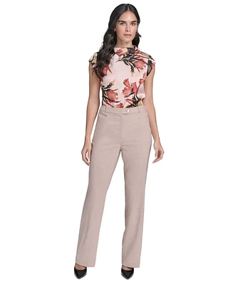 Calvin Klein Petite High Rise Modern Fit Pants