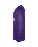 Nike Men's Purple Phoenix Suns 2024/25 City Edition Authentic Pregame Performance Long Sleeve Shooting T-Shirt