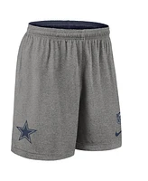 Nike Men's Navy Dallas Cowboys Sideline Reversible Performance Shorts