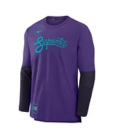 Nike Men's Purple Arizona Diamondbacks 2025 City Connect Authentic Collection Lightweight Player Performance Long Sleeve T-Shirt
