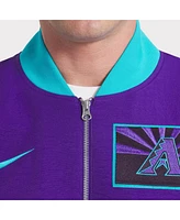 Nike Men's Purple Arizona Diamondbacks 2025 City Connect Authentic Collection Full-Zip Bomber Jacket