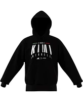 Adidas Men's Kimi Antonelli Black Mercedes-amg Petronas F1 Team Driver Wear Pullover Hoodie