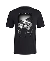 Adidas Men's Black Mercedes-amg Petronas F1 Team 2025 Miami Grand Prix Fresh T-Shirt