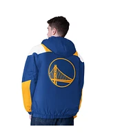 Starter Men's Royal Golden State Warriors Charger Half-Zip Pullover Jacket