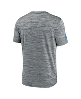 Nike Men's Gray Detroit Lions Sideline Velocity Performance T-Shirt