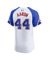 Nike Men's Hank Aaron White Atlanta Braves City Connect Elite Player Jersey