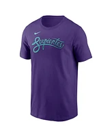 Nike Men's Corbin Burnes Purple Arizona Diamondbacks 2025 City Connect Fuse Name Number T-Shirt