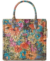 Brahmin Caroline Melbourne Embossed Leather Satchel