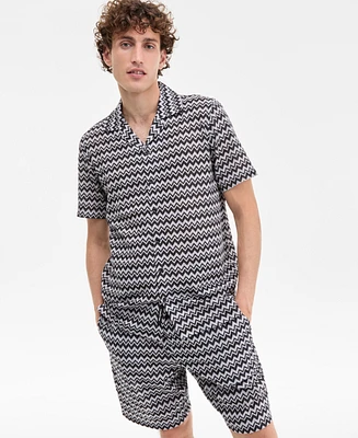 Karl Lagerfeld Paris Men's Zig-Zag Shirt