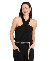 R & M Richards Women's Halter Jumpsuit