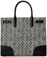 Lauren Ralph Lauren Woven Straw Medium Devyn Tote Bag