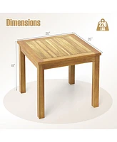 Outdoor Square Side Table End Table for Patio – Ideal for Snacks, Drinks, and Coffee