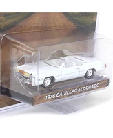1/64 1976 Cadillac Eldorado Convertible w/ Bull Horns White Greenlight 30523